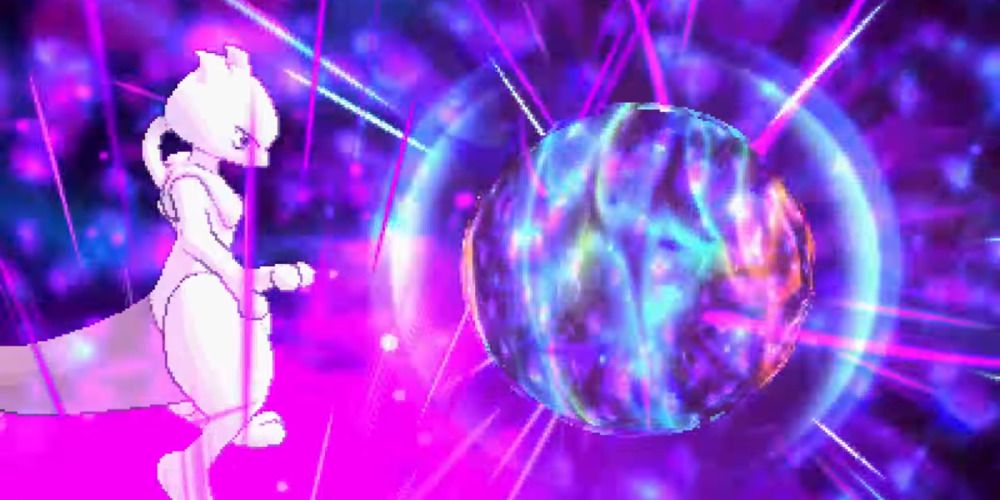 Pokemon: Mewtwo using Psystrike
