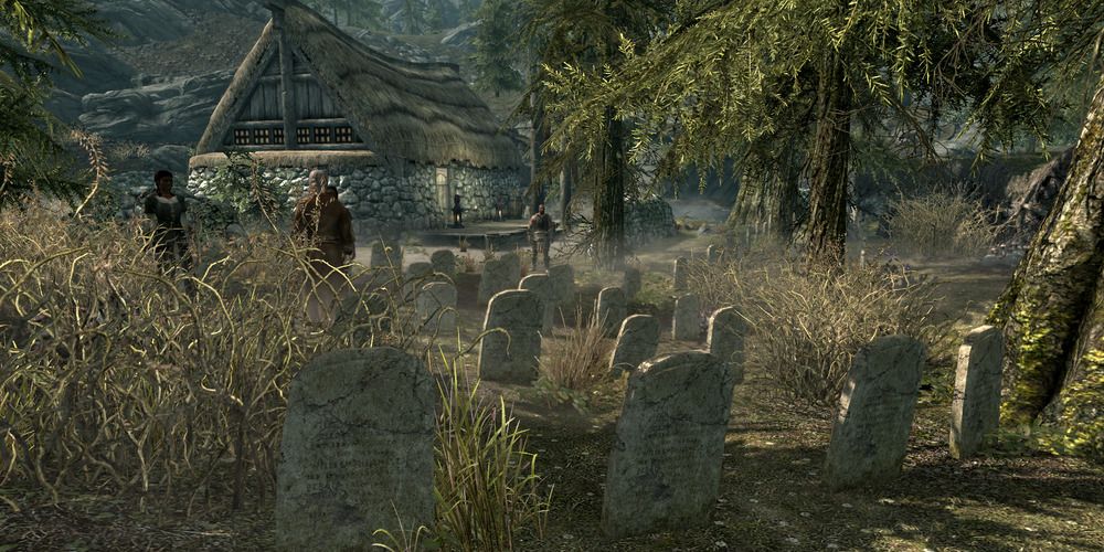 The Falkreath Graveyard from Skyrim