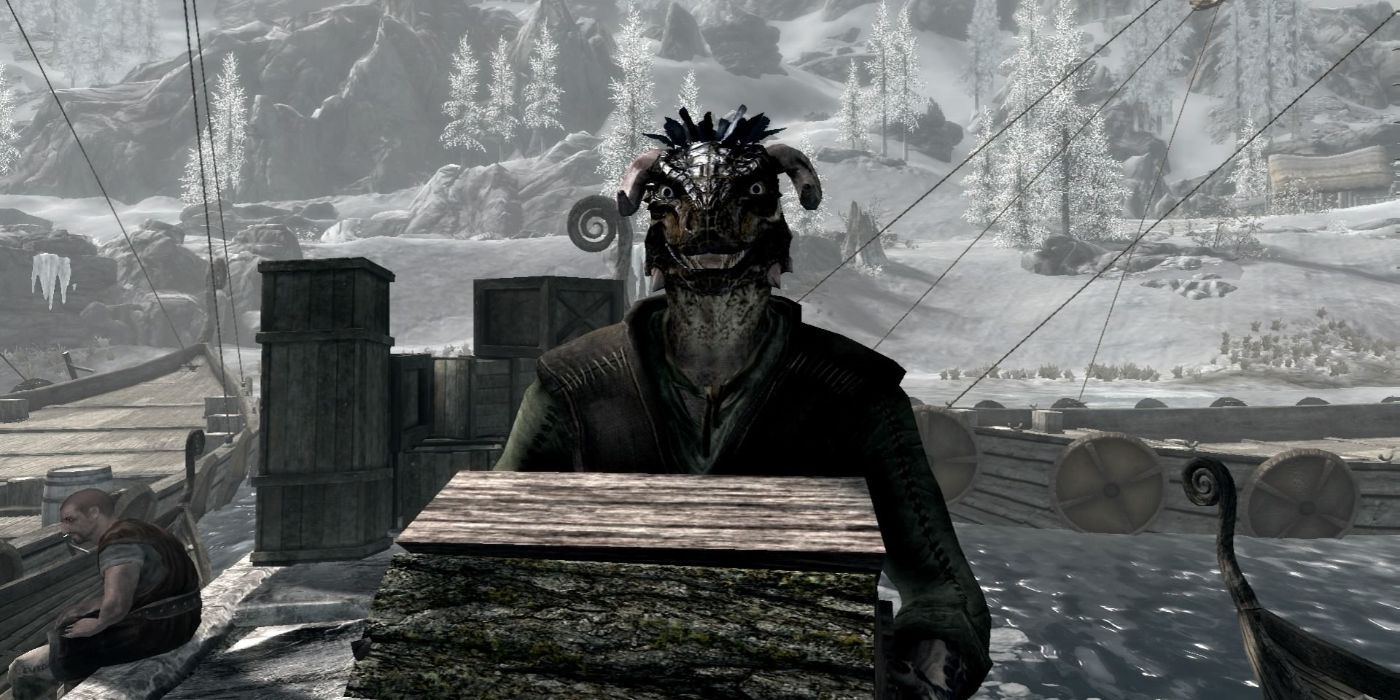 Skyrim scouts many marshes working at docks