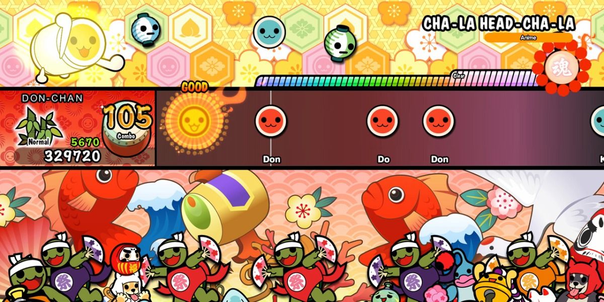 Taiko no Tatsujin gameplay