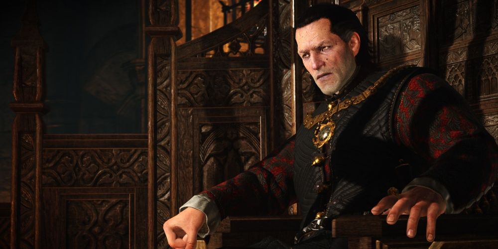 The Witcher 3 Emperor Emyhr On The Throne
