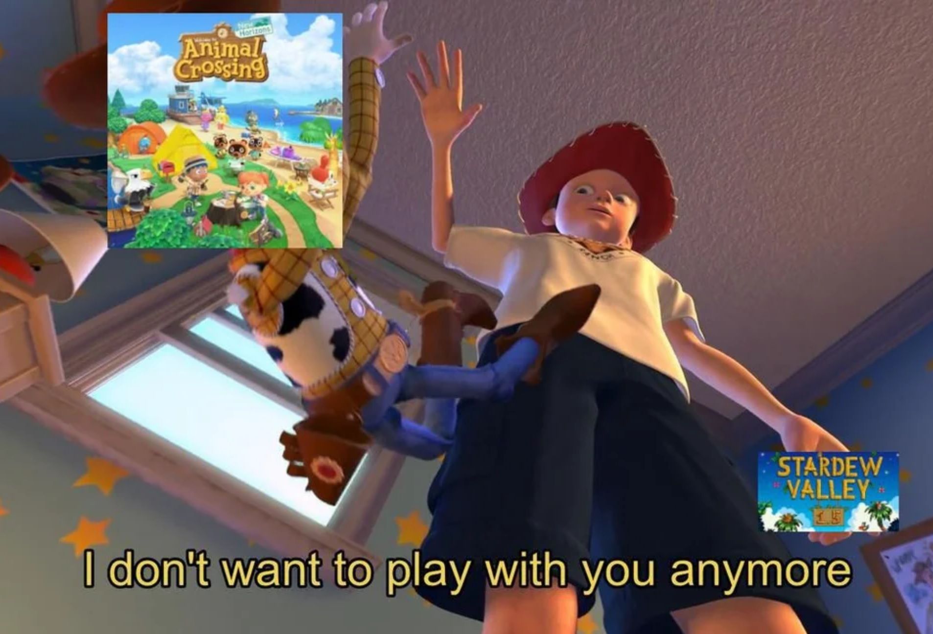 Animal Crossing or Stardew Valley Meme