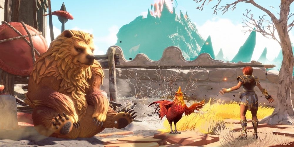 ares and bear in Immortals Fenyx Rising.