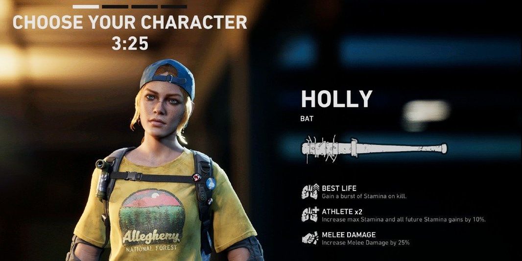 a look at playable character Holly in the back 4 blood alpha