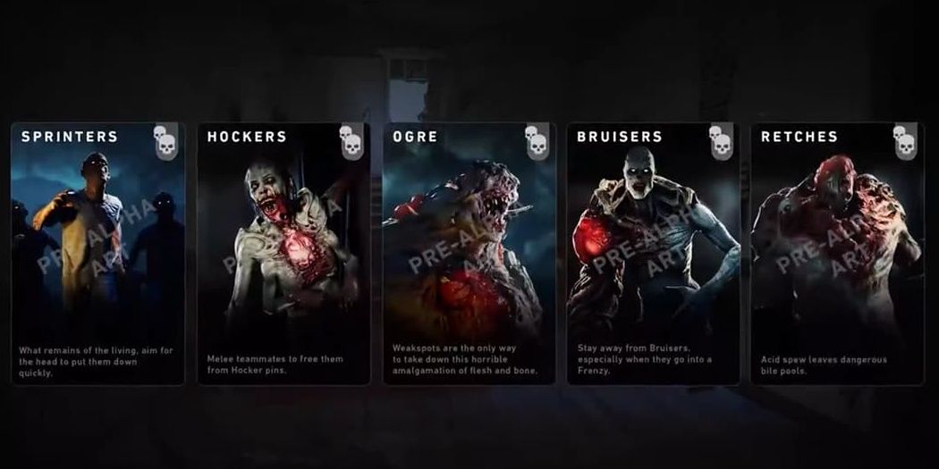 a look at some special infected from Back 4 Blood with alpha assets