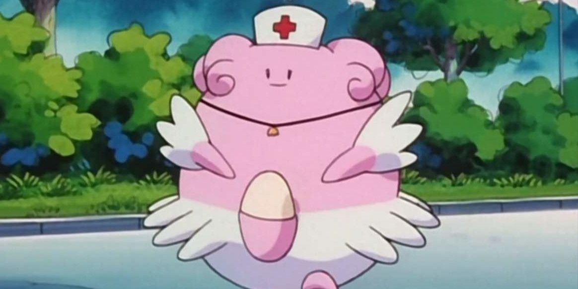 the pokemon blissey in a medical uniform