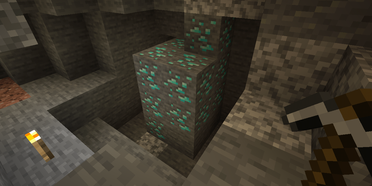 A large diamond ore vein