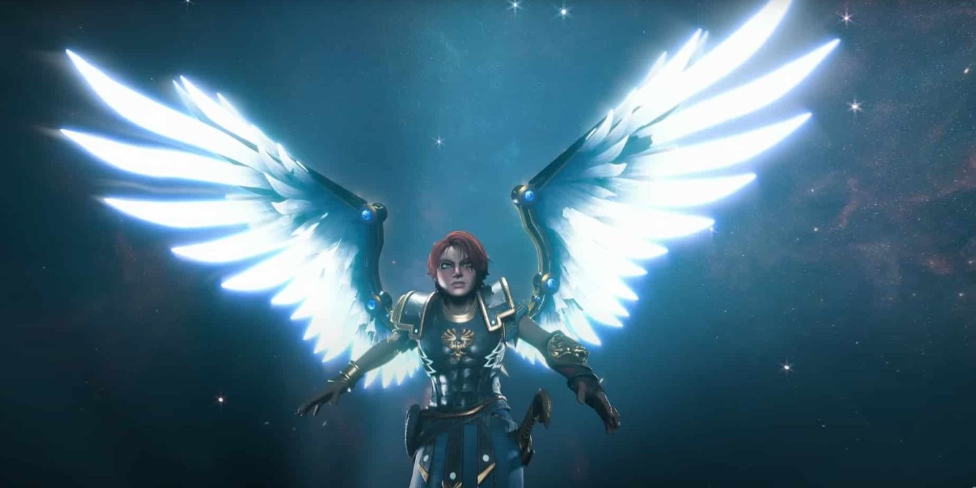 Fenyx with their wings spread out.