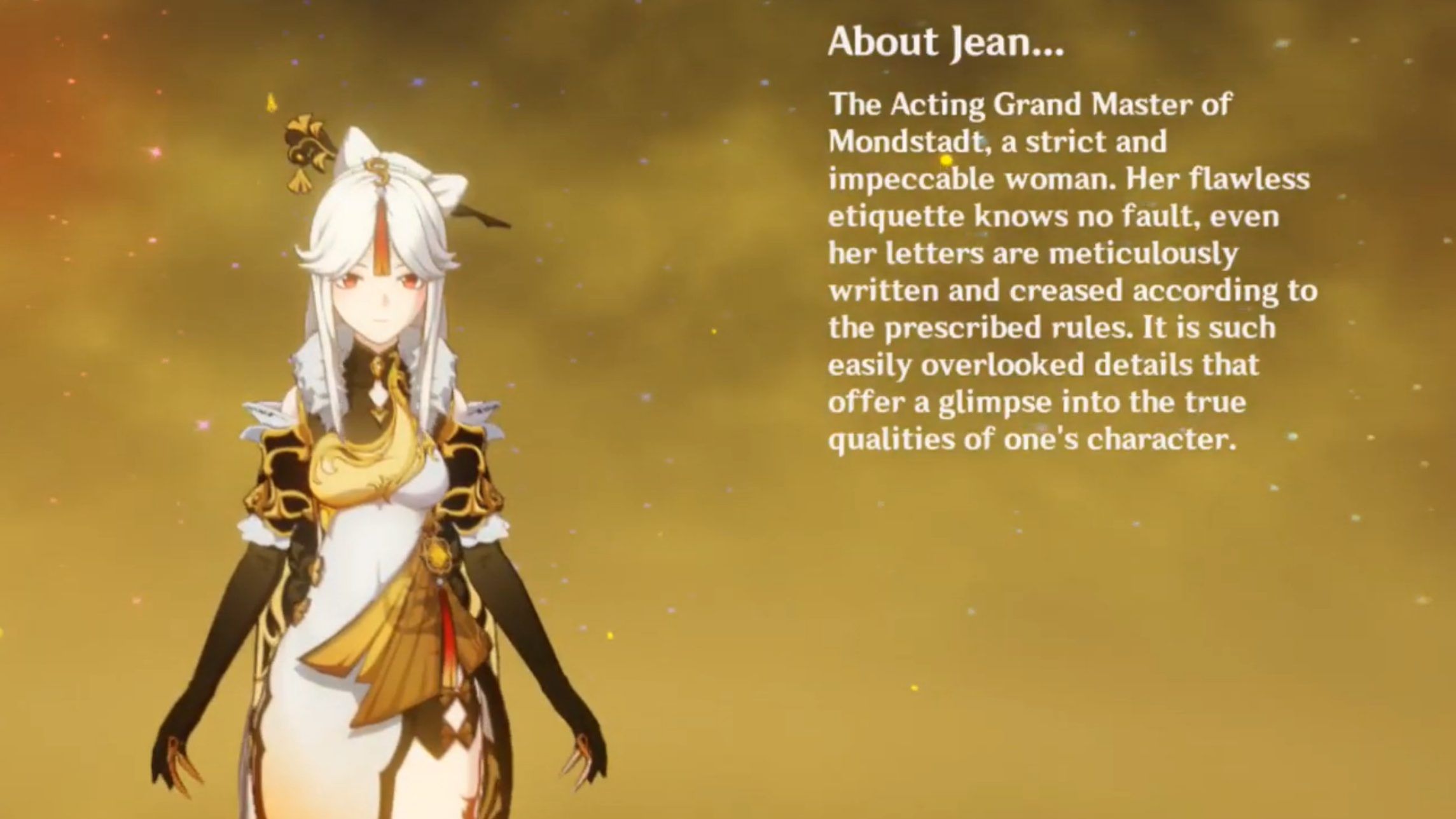 Genshin Impact Ningguang Jean Lines