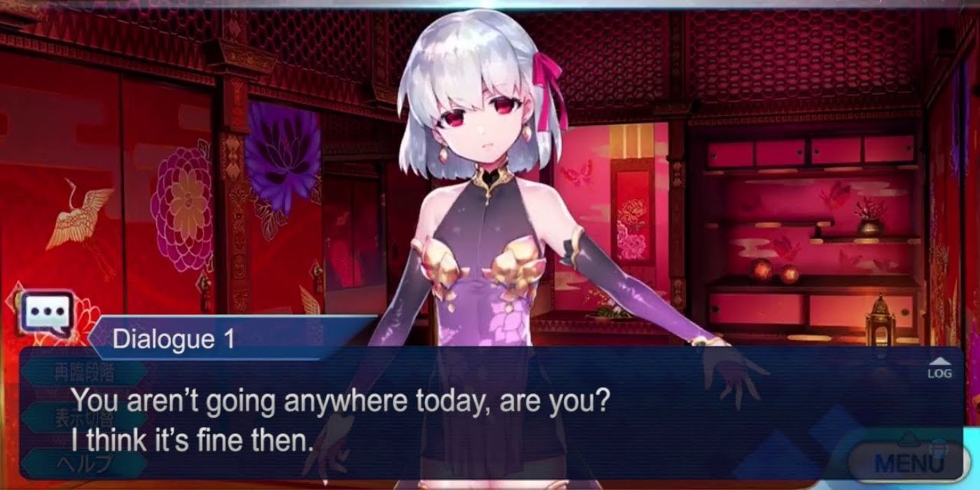 Kama from Fate talking to the master
