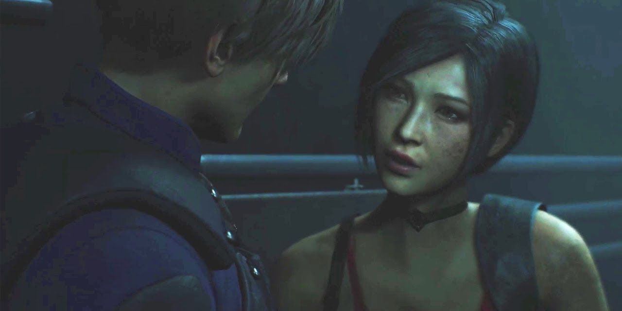 Leon and Ada talk close to each other