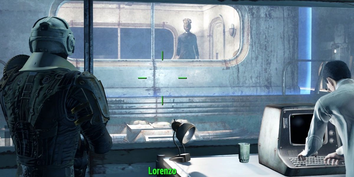 Lorenzo inside his prison Fallout 4