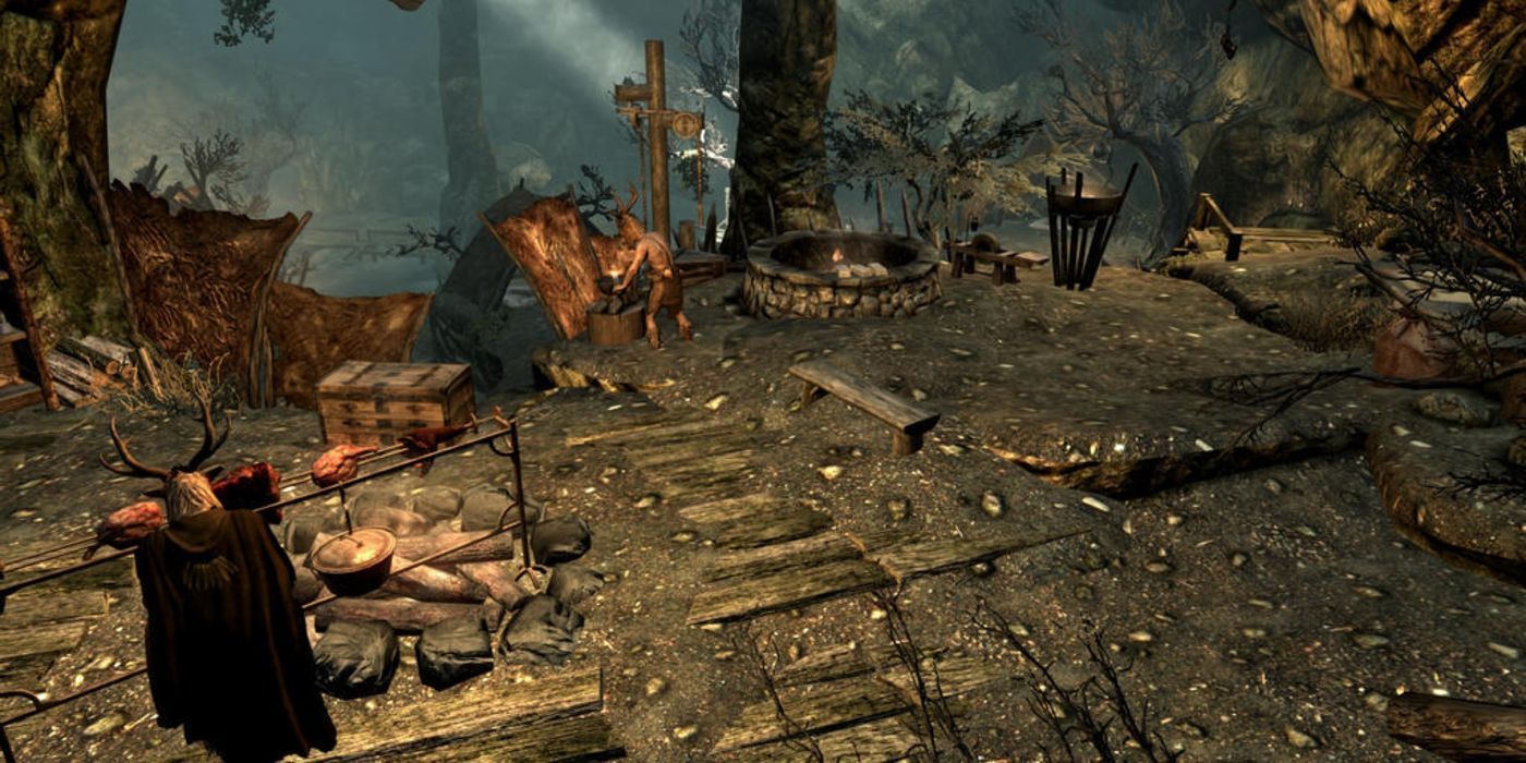 Some Forsworn inside of Druadach Redoubt in Skyrim