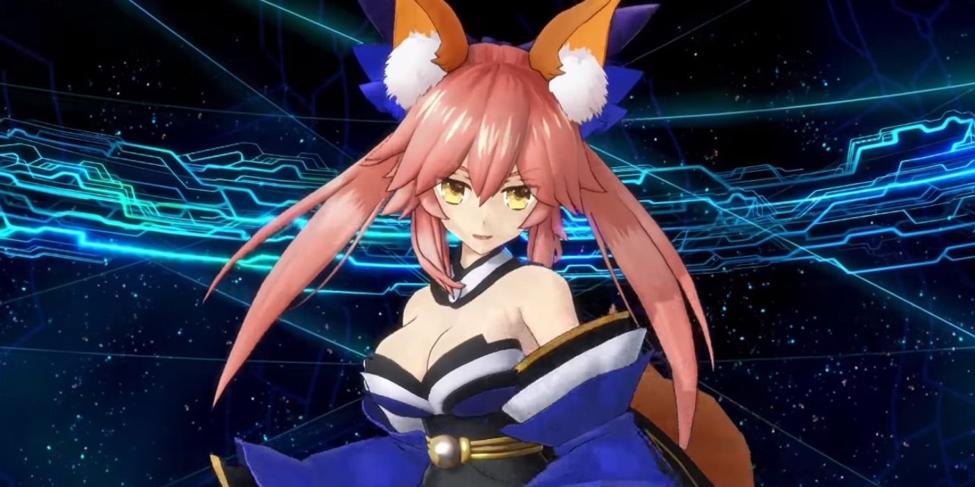 Tamamo upon being summoned in Grand Order Arcade.