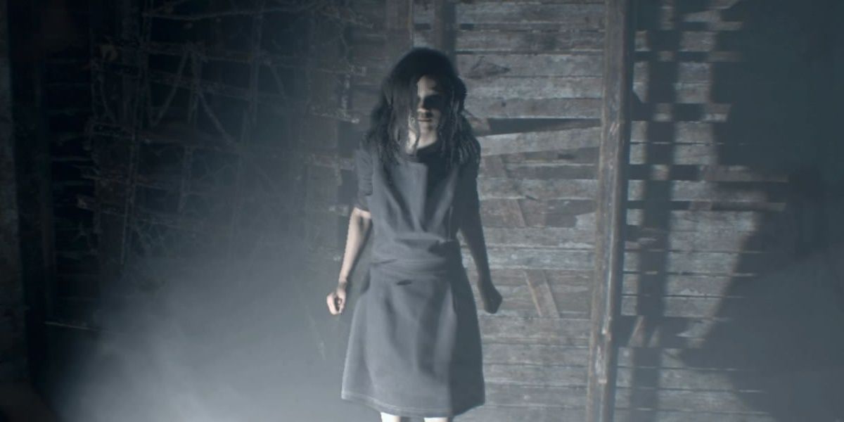 Evelyn inside and abandoned place