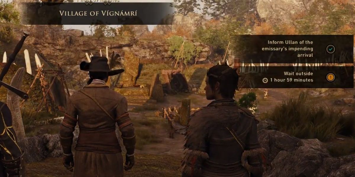 Waiting for the meeting to be over in Greedfall