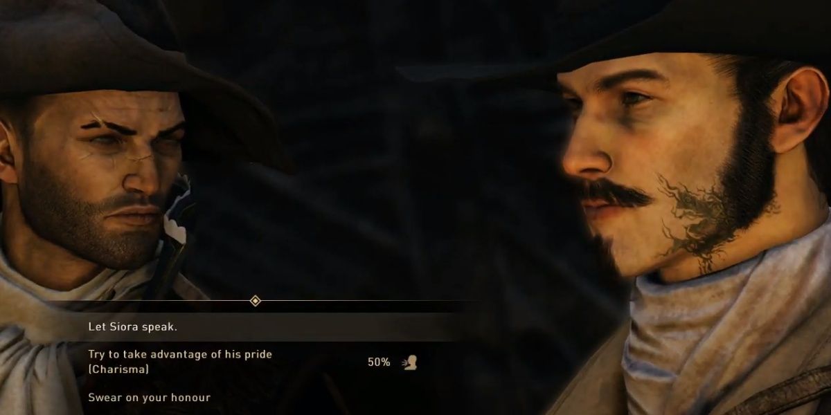 talking to Mordun in GreedFall