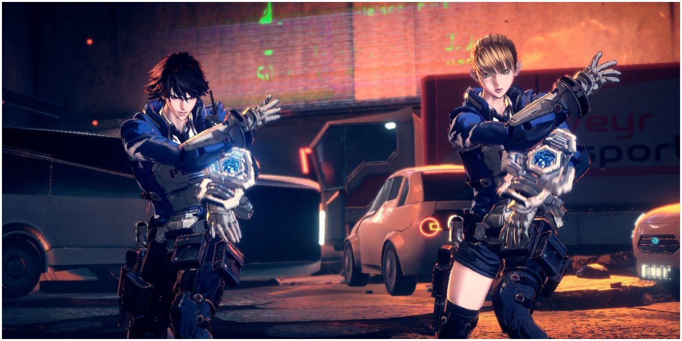 Astral Chain gameplay screenshot