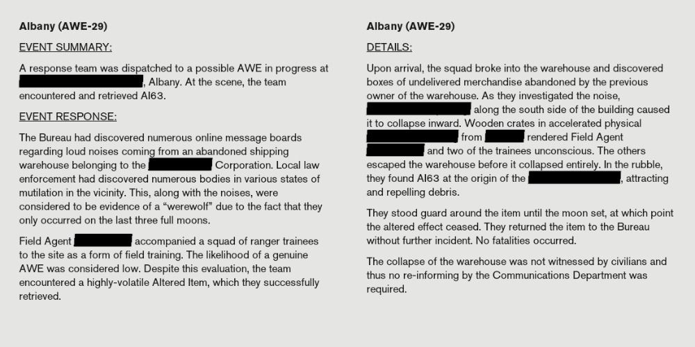 Albany AWE in Control