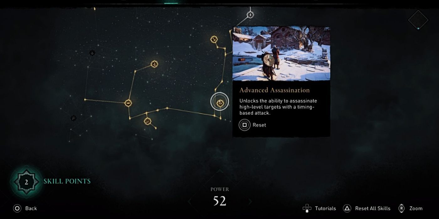 Assassin's Creed Valhalla Advanced Assassination skill tree