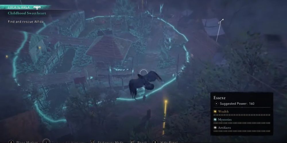 Assassin's Creed Valhalla Bird Spying On Alfida's Capture Location