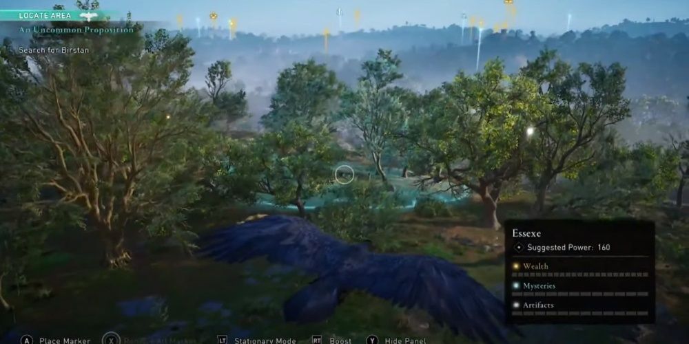 Assassin's Creed Valhalla Bistans Location From The Birds Perspective