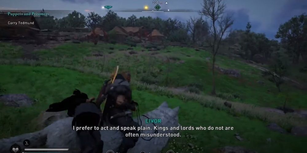 Assassins Creed Valhalla Carrying Tedmund On The Back Of Your Mount