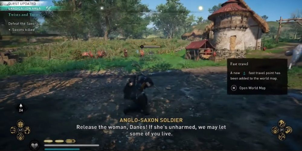 Assassin's Creed Valhalla Defeating Saxon Ambush