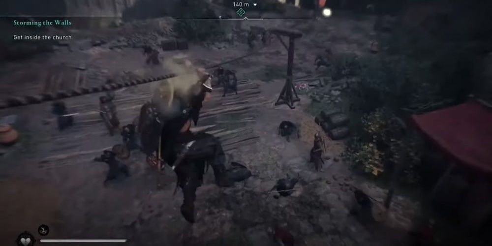 Assassin's Creed Valhalla Eivor On A Zipline