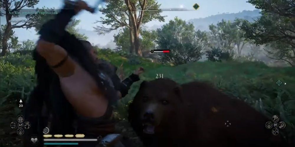 Assassin's Creed Valhalla Fighting A Bear To Save Birstan