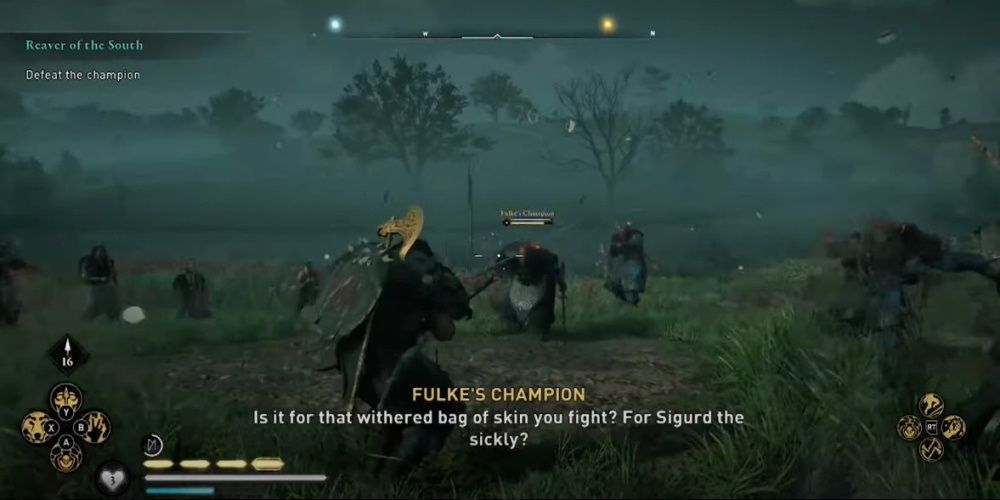 Assassin's Creed Valhalla Fighting Fulke's Champion