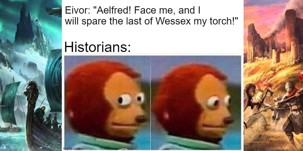 Assassin's Creed Valhalla Historians Reading Eivor's Words Meme