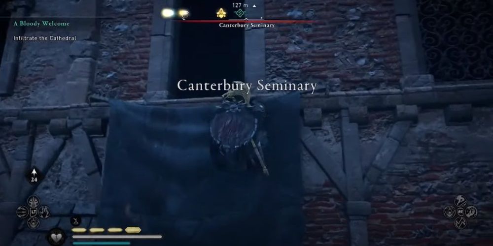 Assassins Creed Valhalla Hopping Through The Window Of Canterbury Seminary
