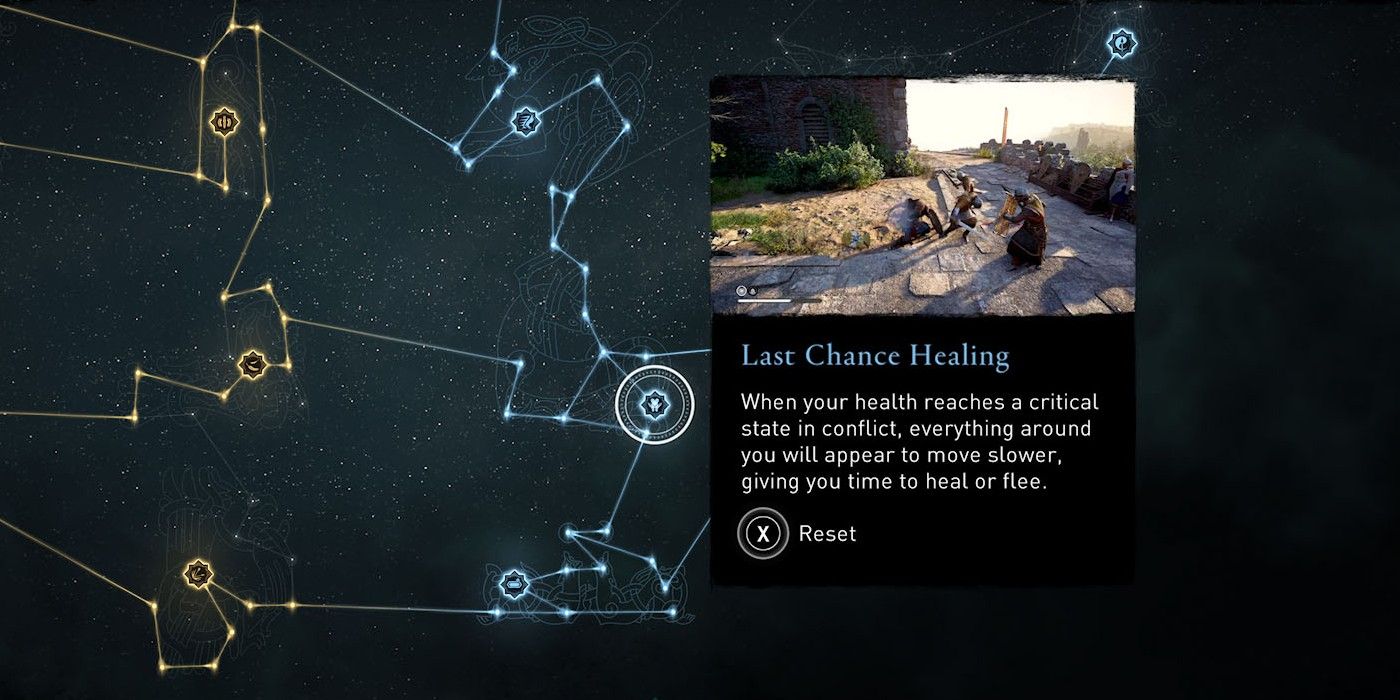 Assassin's Creed Valhalla Last Chance Healing skill tree