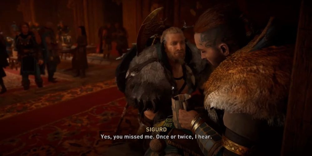 Assassin's Creed Valhalla Meeting Sigurd Back Home After His Rescue