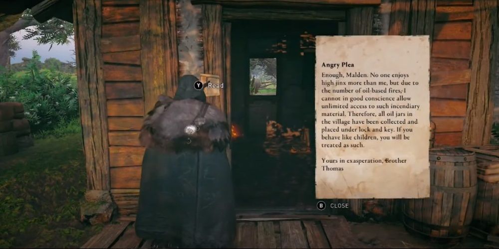 Assassins Creed Valhalla Note On Alfidas Home