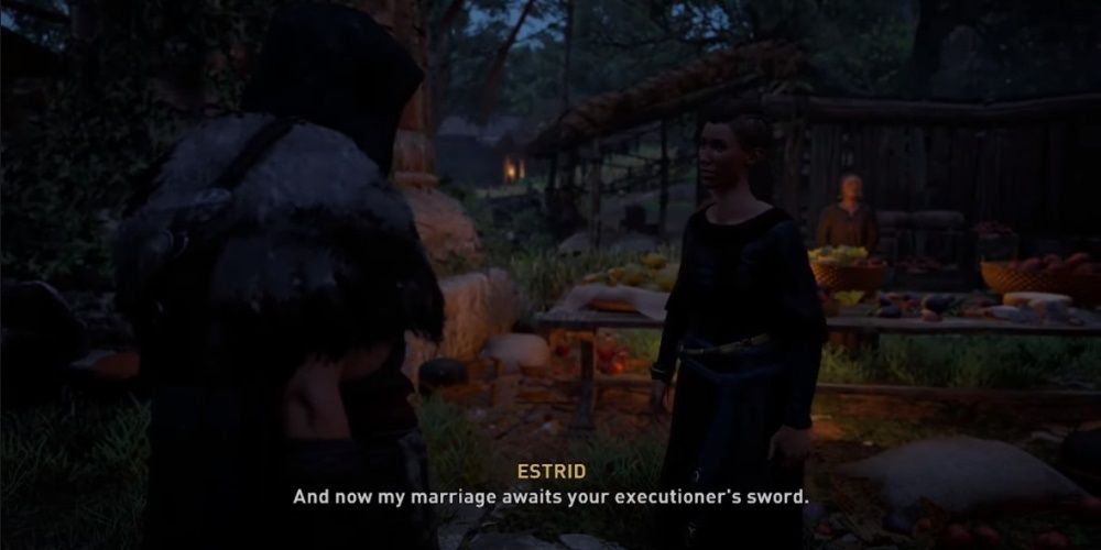 Assassin's Creed Valhalla Speaking With Estrid After Saving Alfida