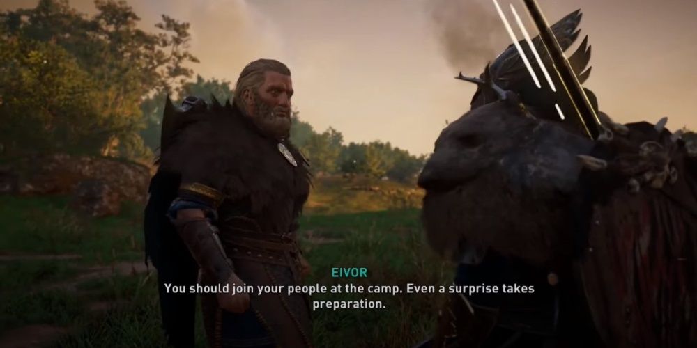 Assassin's Creed Valhalla Speaking With Guthram