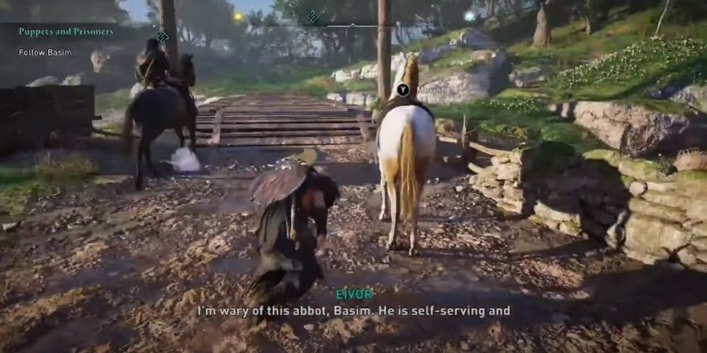 Assassins Creed Valhalla Using Mount To Follow Basim In Cent