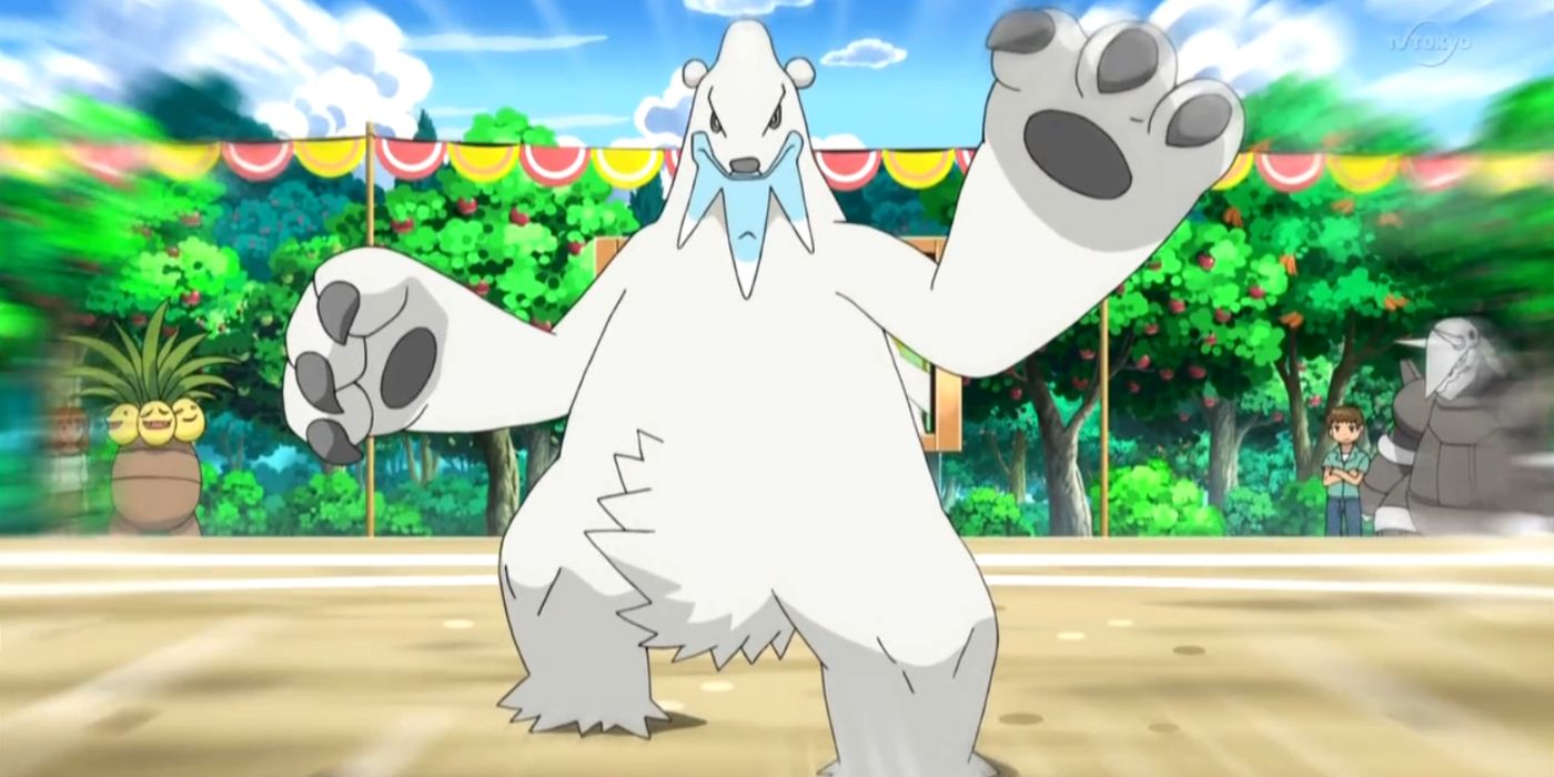 Beartic Zooming, Pokemon Anime Black White
