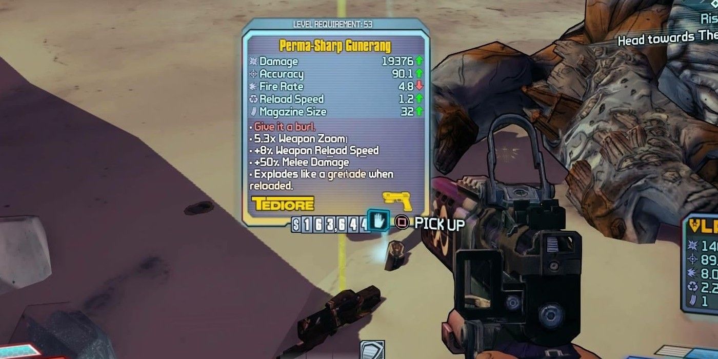 Borderlands 2 Gunerang legendary pistol drop