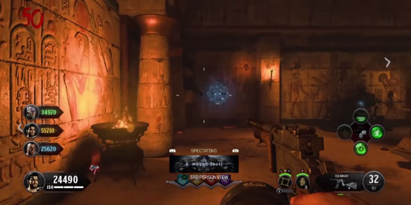 Call Of Duty Zombies: Spectating A Bot In Black Ops IIII