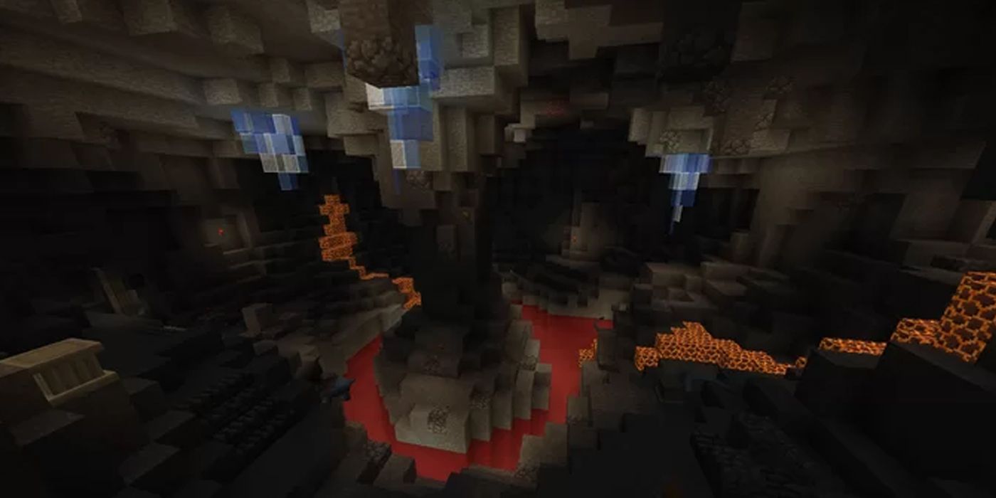 Minecraft caves