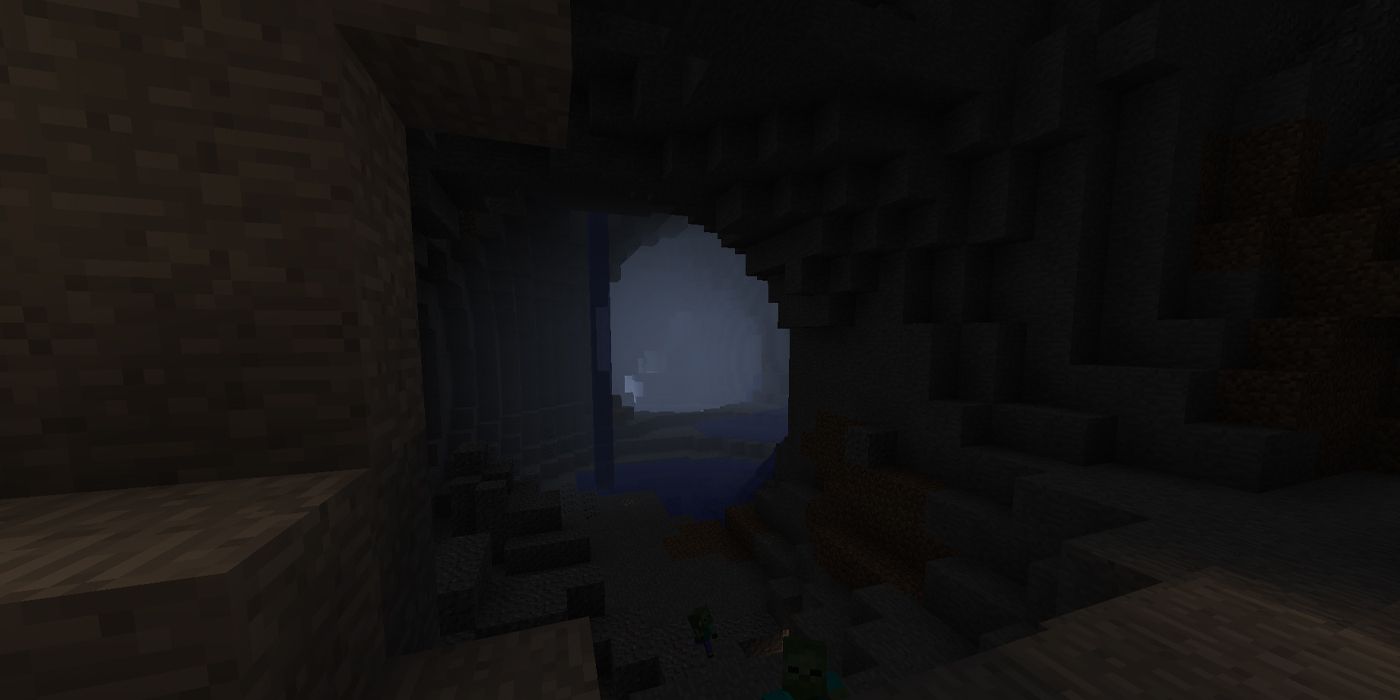 Minecraft caves