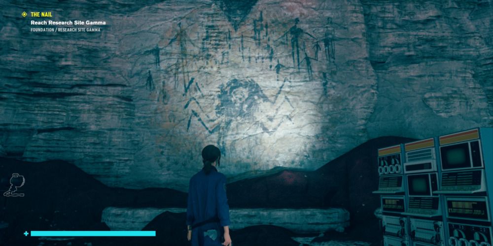 Cave painting of Former in Foundation DLC of Control