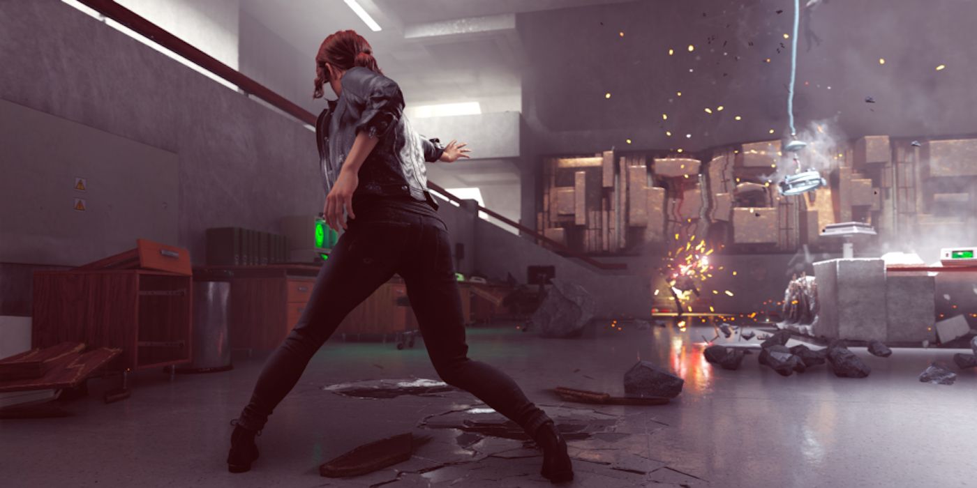 Jesse in combat in Remedy's Control