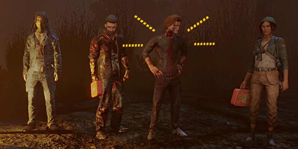 Dead by Daylight Survivors lined up