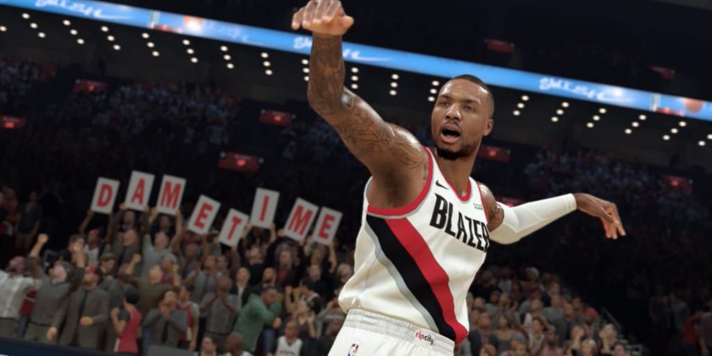 Damian Lillard Waving Goodbye, Trail Blazers, NBA 2K