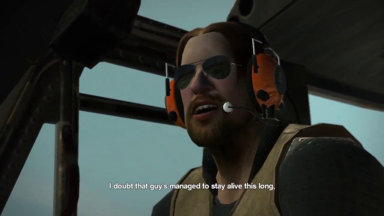 Pilot flying a helicopter