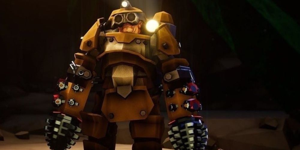 An imposing dwarf staring into the camera